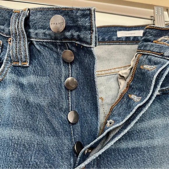 Frame Le Original Patchwork Boyfriend Jeans 30 - Picture 7 of 10